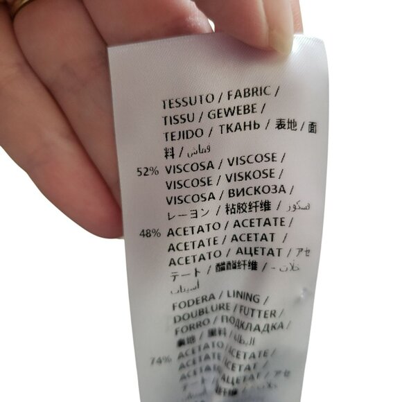 Alexander McQueen Black Pink Ruffle Two Tone Crepe Sheath Dress Punk Goth Glam - Picture 15 of 16